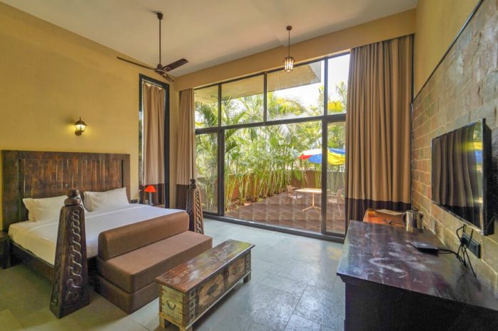 Spacious king room at a hotel near Lonavala market offering comfort, convenience and easy access to local attractions